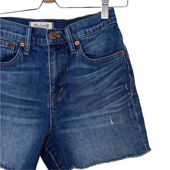 Madewell High-Rise Denim Shorts in Glenoaks Wash Cutoff Edition Size 24w - Picture 4 of 10